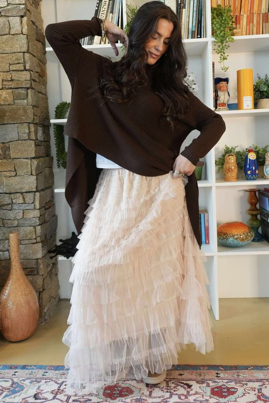 Bowie Mesh Skirt Vintage Magnolia /22 =
